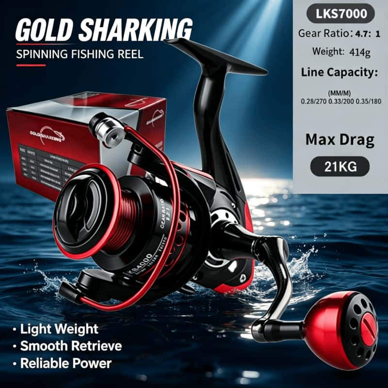 GOLD SHARKING-Spinning Reel, M - Abu Garcia Reel Max recension och pris