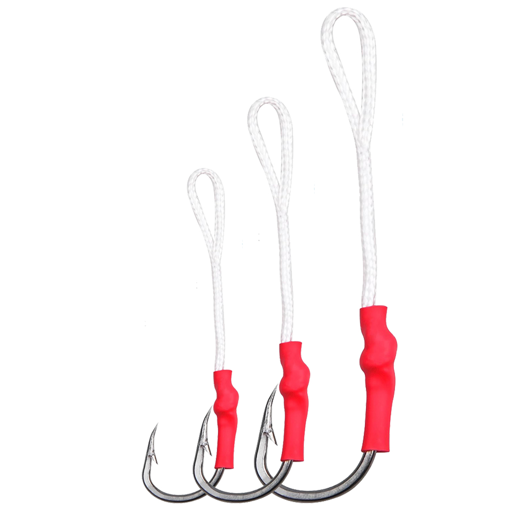5Pcs 1/0-10/0 Slow jig assist  - Fishing Hook Offset recension och pris