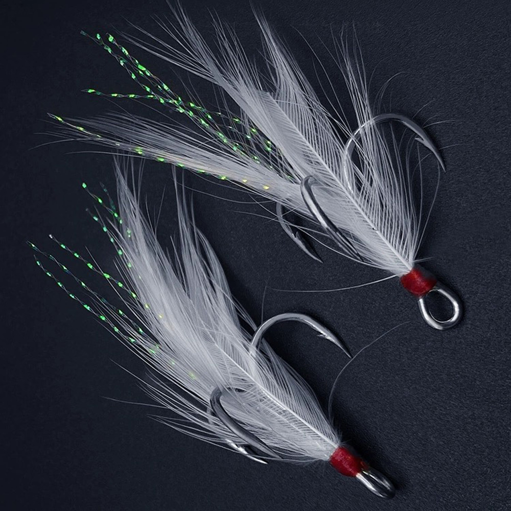 Feather Treble Hooks 1#-10# 15 - Fishing Hook Offset recension och pris