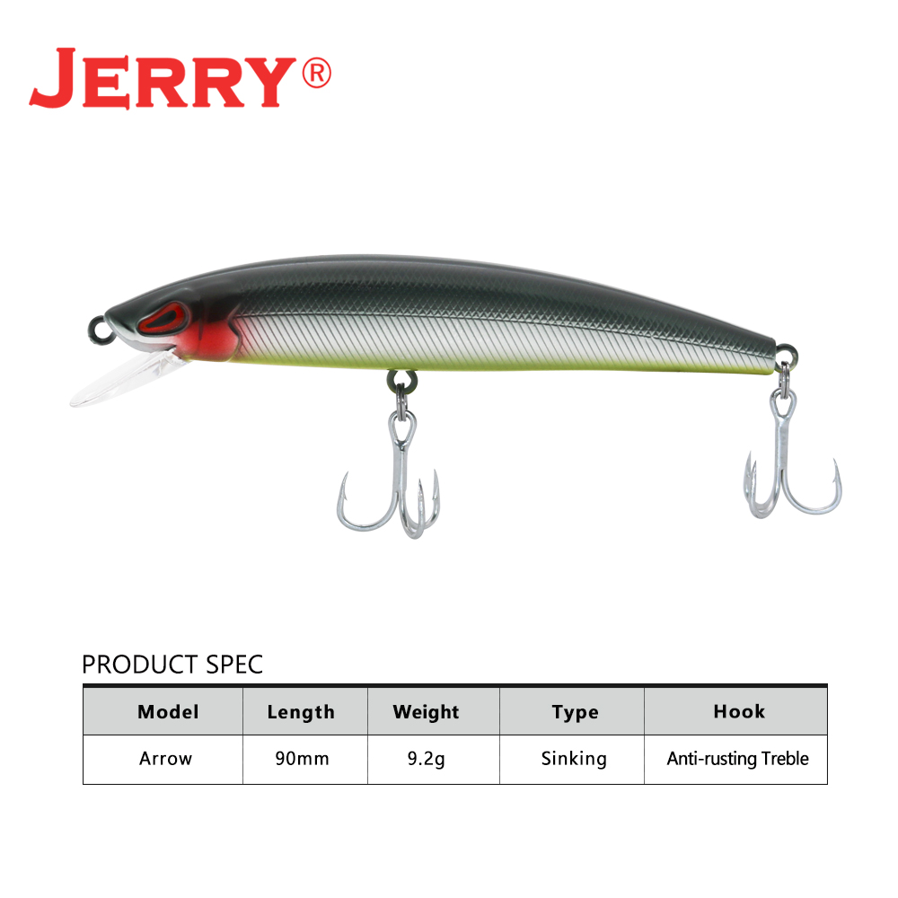 Jerry Arrow Sinking Casting Tr - Fishing Hook Treble recension och pris