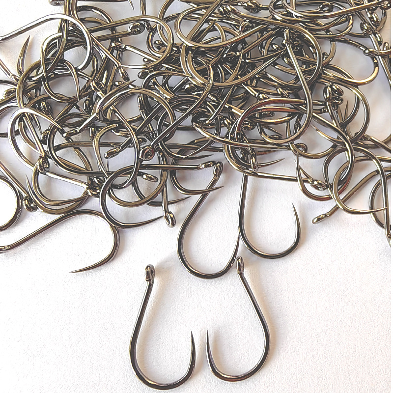 100 Pcs #1-#10 Freshwater Fish - Fishing Hook Barbless recension och pris