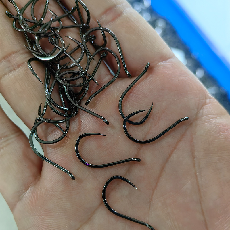 100 Pcs #1-#10 Freshwater Fish - Fishing Hook Barbless recension och pris