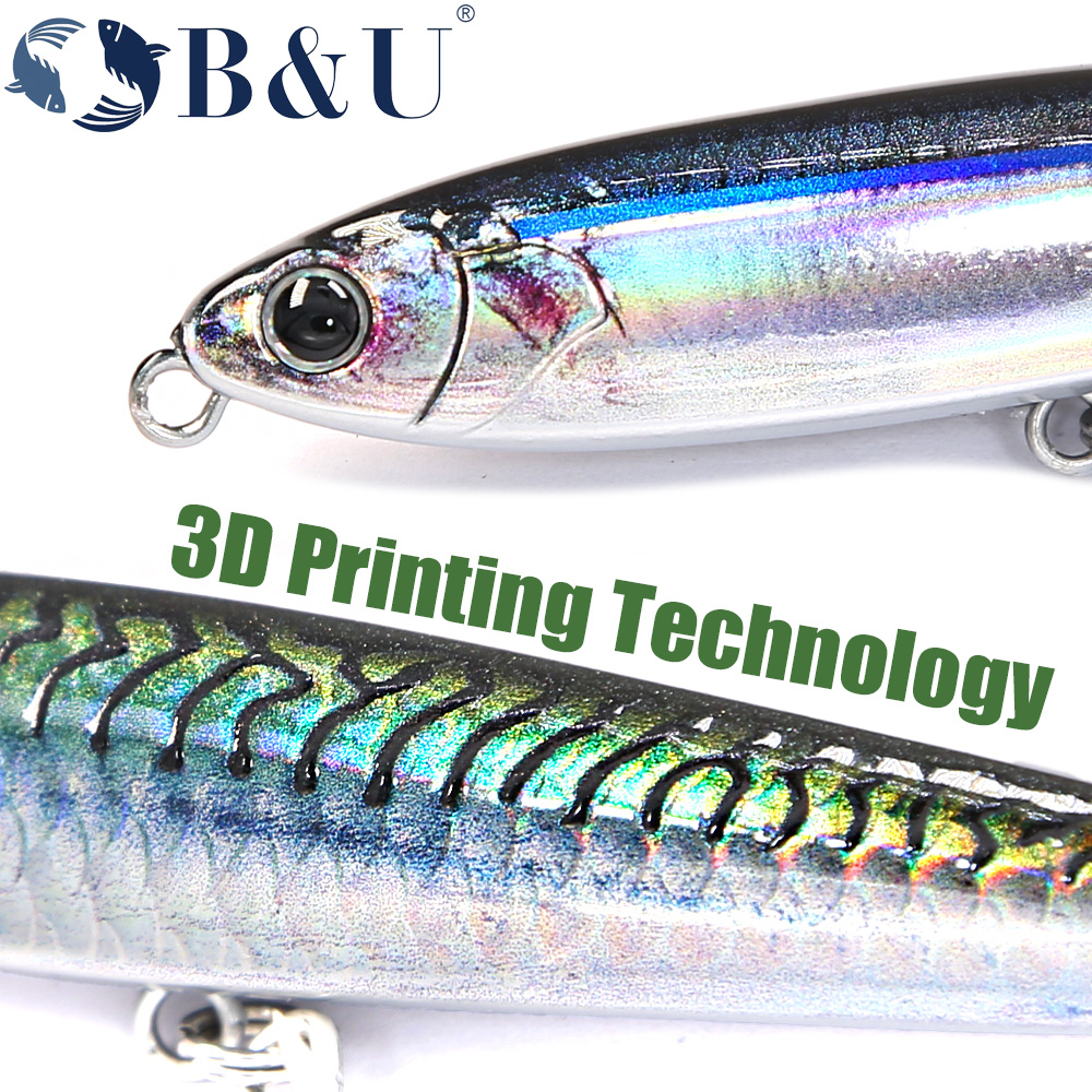 B&U Sinking Pencil Fishing Lur - Fishing Hook Treble recension och pris