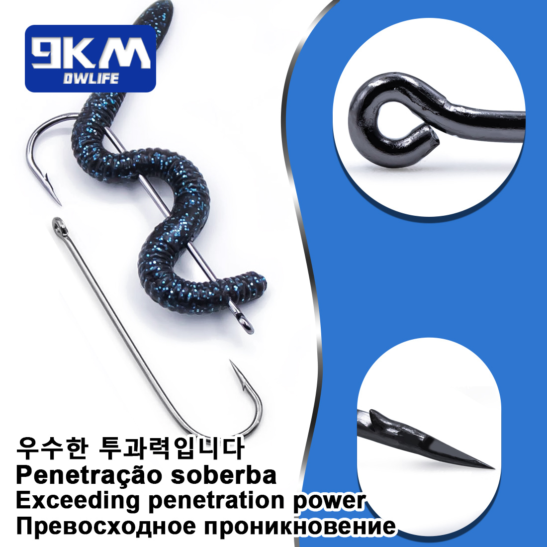 Fishing Hooks Long Shank Hooks - Fishing Hook Offset recension och pris