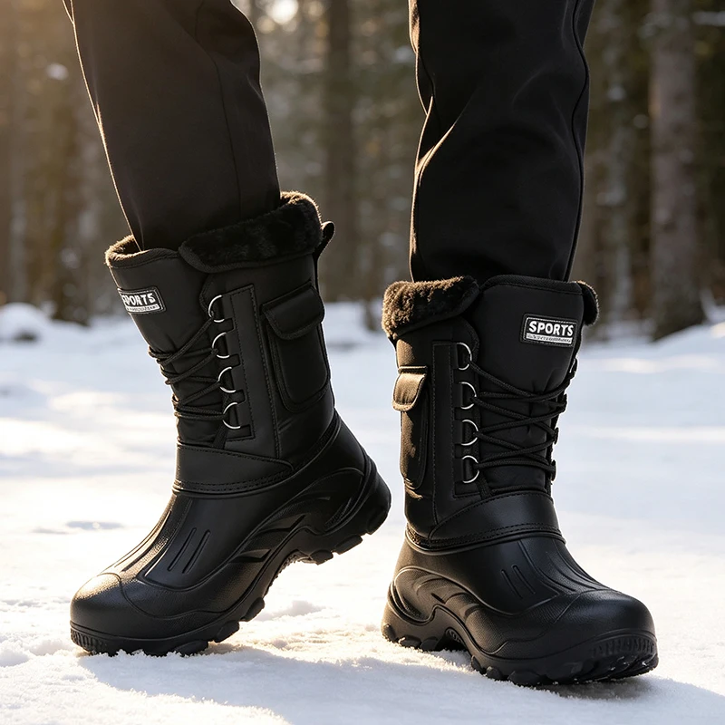Men Winter Snow Boots Outdoor  - Fishing Hook Size recension och pris
