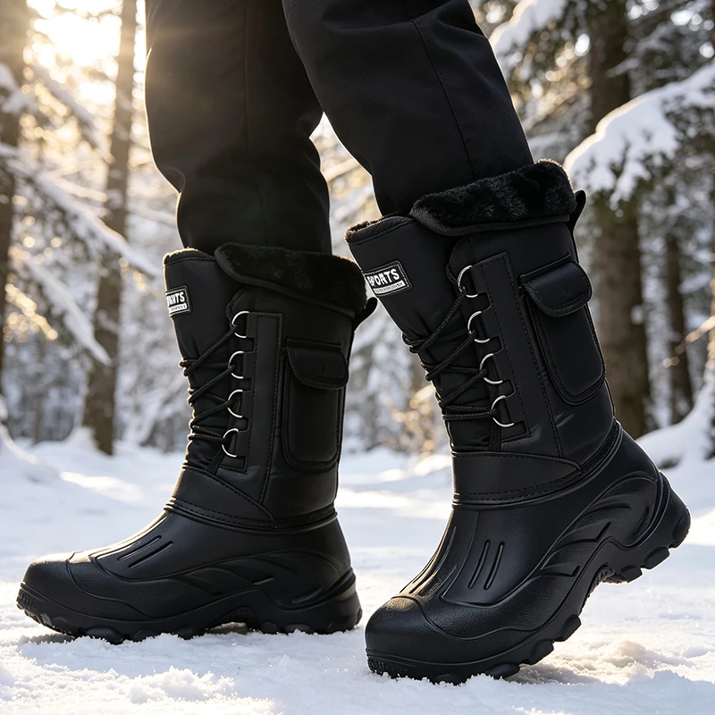 Men Winter Snow Boots Outdoor  - Fishing Hook Size recension och pris