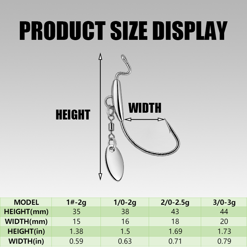 [TUODIAO]Crank Hook Jig Heads  - Fishing Hook Weedless recension och pris