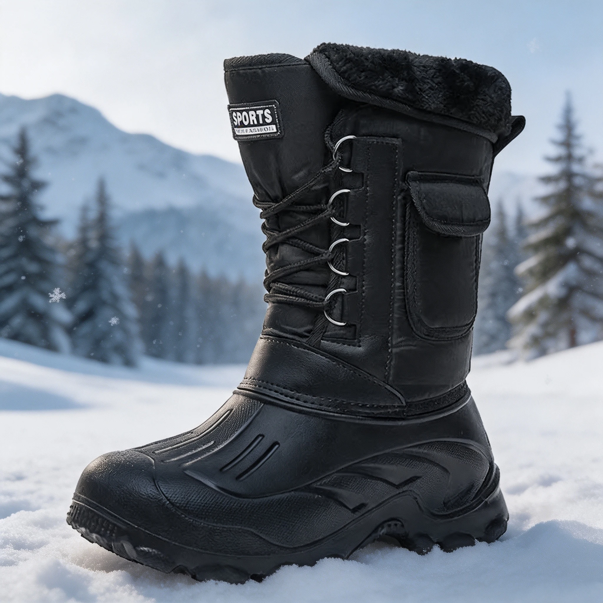 Men Winter Snow Boots Outdoor  - Fishing Hook recension och pris