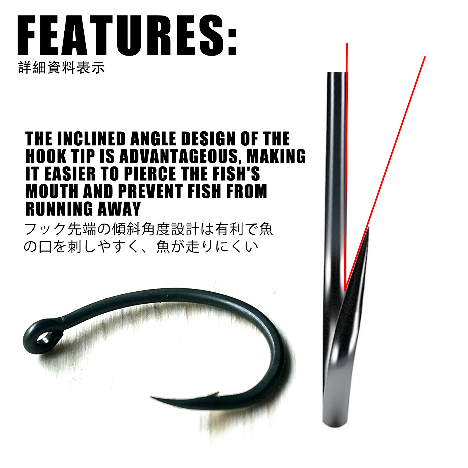 50pcs Carp Fishing Hooks PTFE  - Fishing Hook Offset recension och pris