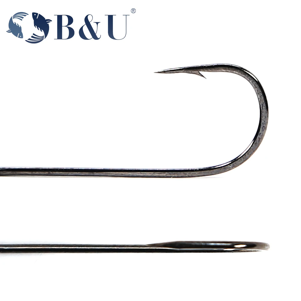 B&U 20pcs Fishing Hook Big Eye - Fishing Hook Barbless recension och pris