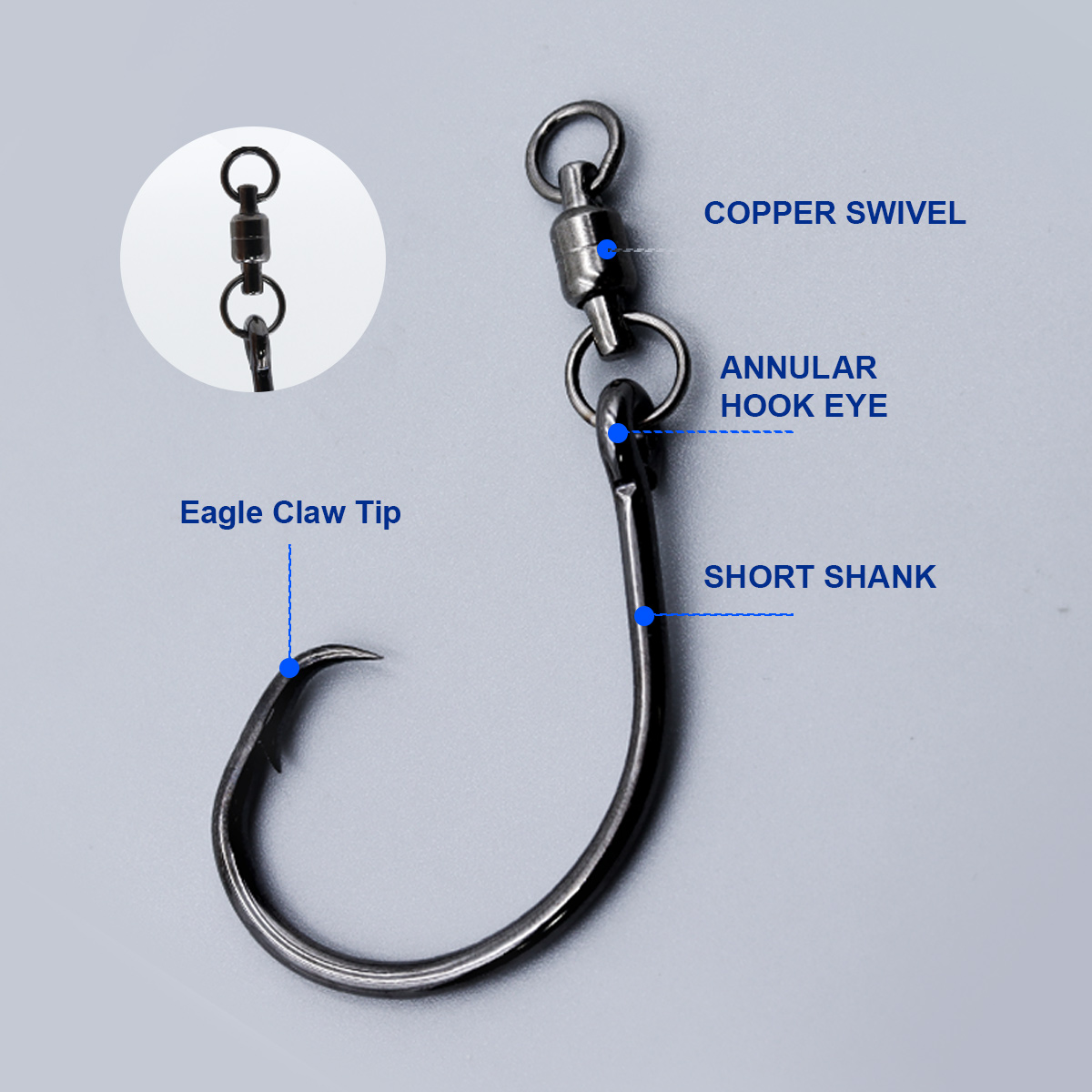 ZYZHE 3/6/9pcs Circle Hooks Wi - Fishing Hook Offset recension och pris
