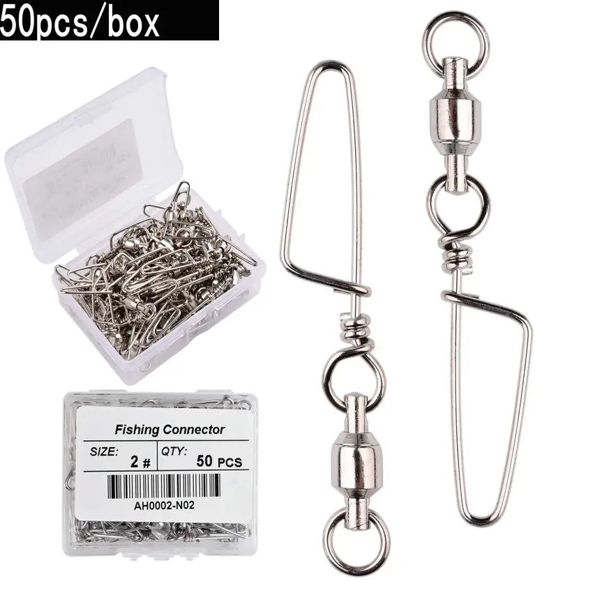 50pcs Fishing Ball Bearing Swi - Fishing Hook Stainless Steel recension och pris
